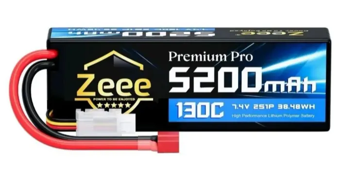 Bateria Lipo Zeee 2s 5200mah 130c Hard Case Plug T