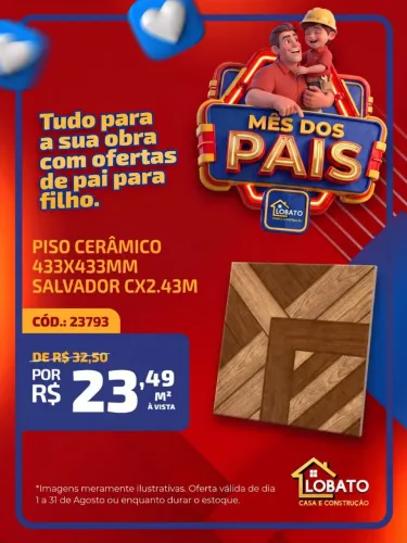 Tudo para sua obra do básico ao acabamento Lobato casa e construção ?