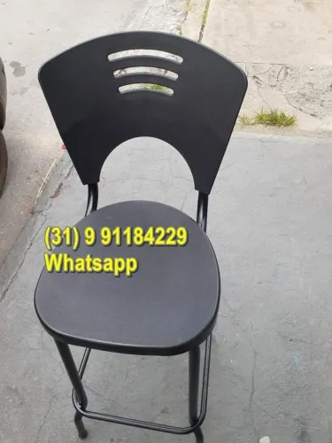 Banquetas altas novas cor preta Entregamos Frete grátis