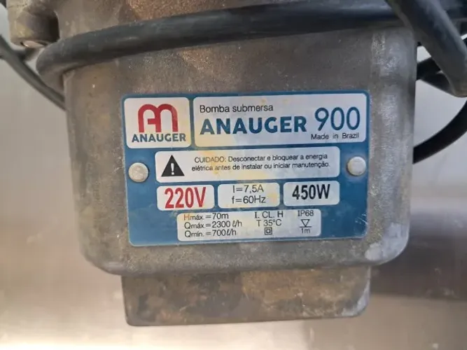 Bomba Anauger 900 - 450W - Pouco usada!