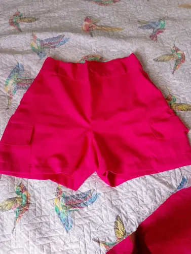 Short Alfaiataria Rosa