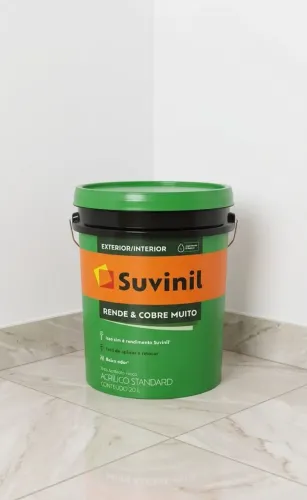 Tinta Acrílica Suvinil Standard cor Branco Fosco