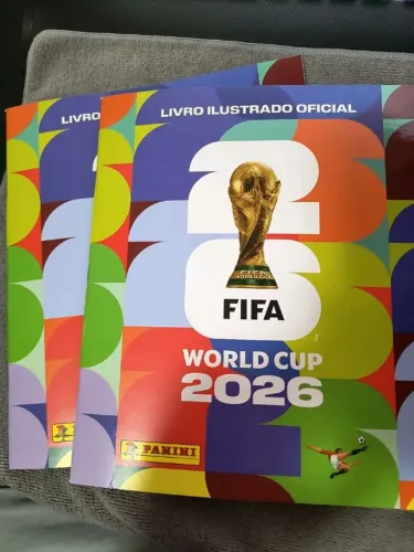 kit 2 álbuns copa do mundo 2026 panini