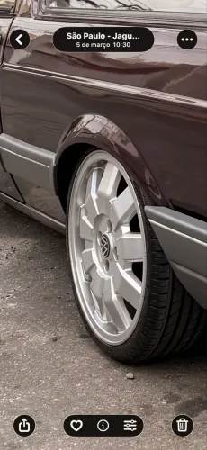 Rodas tijolinho Vw aro 17 pneu zero rodei só 80 km 