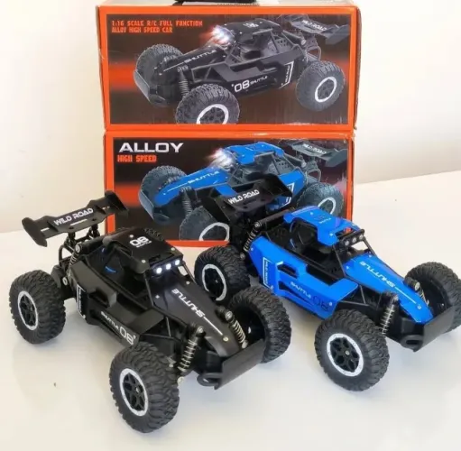 Carro Controle Remoto Preto 4x4, Completo!
