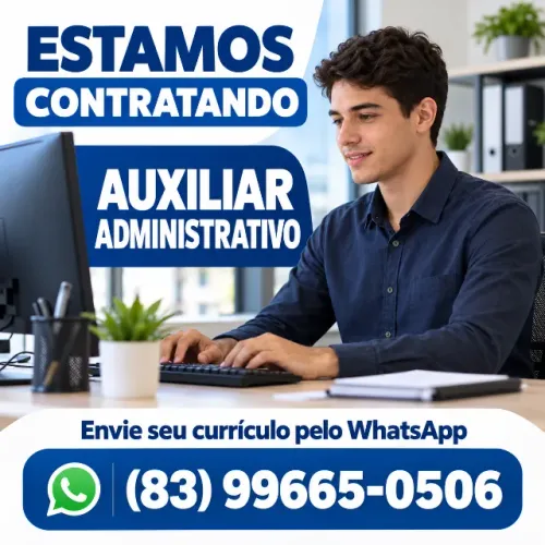 vaga de trabalho de Auxiliar administrativo Com moto e experiência com computador