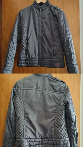 Jaqueta Puffer feminina, tamanho P