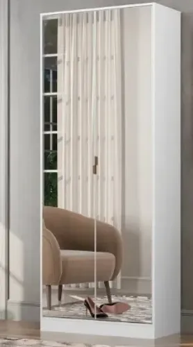 Sapateira com espelho 2 portas 1 gaveta