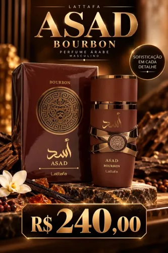 Perfume Árabe Lattafa Asad Bourbon , Masculino , Original