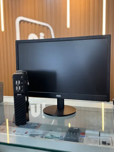 Mini Pc Skull c/ Monitor Celeron 8GB 128GB SSD 