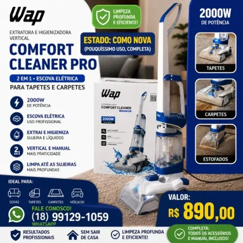 EXTRATORA WAP POWER CLEANER PRO - SEMINOVA | EXCELENTE ESTADO