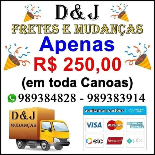 Fretes e Mudanças a partir de 250,00, (temos ajudantes).