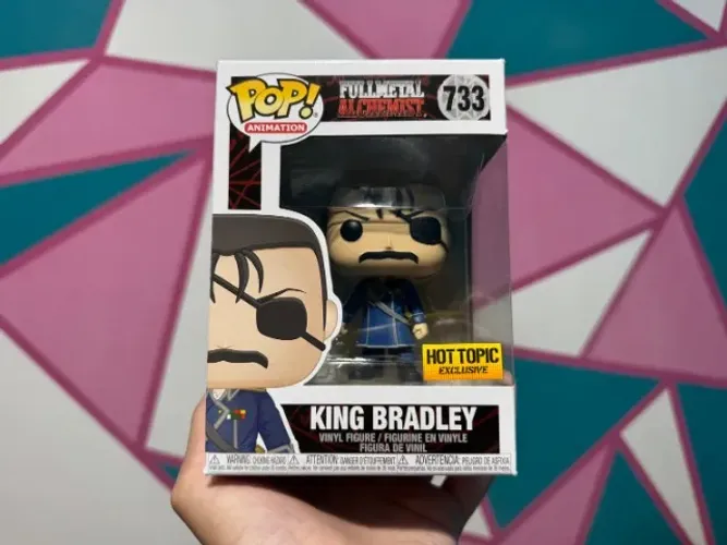 HOT TOPIC Funko Pop King Bradley 733 Fullmetal Alchemist NOVO 