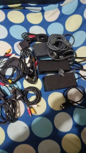 Lote 3 Fontes Originais 2x Xbox 360 FAT + Slim + 1x Xbox One FAT Testadas Luz Laranja + BR