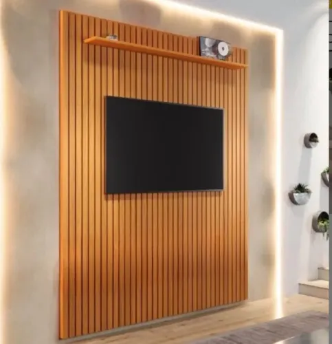 Painel Vertical Arbo Prime Cedro para TV Grande
