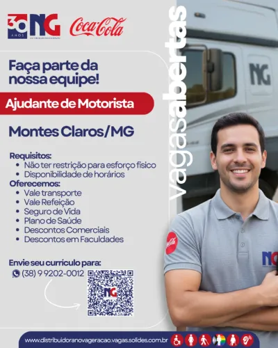 VAGAS DE EMPREGO - MONTES CLAROS