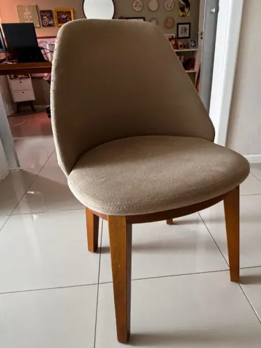 Conjunto 5 Cadeiras de Jantar Estofadas (Ideal para Reforma / Tapeçaria)