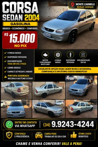 Chevrolet Corsa Sedan 1.0 MPFI 8V 71cv 4P 2004