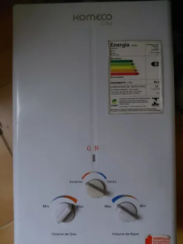 AQUECEDOR KOMECO O7M A GÁS - ÓTIMO ESTADO