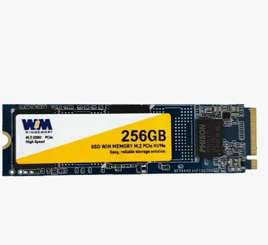 SSD, Nvme, Winmemory, 256gb, M.2 2280, PCie 3.0, Leitura 2500mb/s, Gravacao 2100mb/s