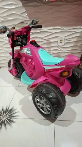 Moto elétrica 12v Rosa