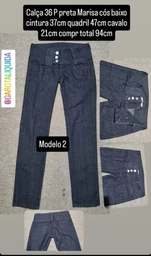 Calça p 36 preta marisa