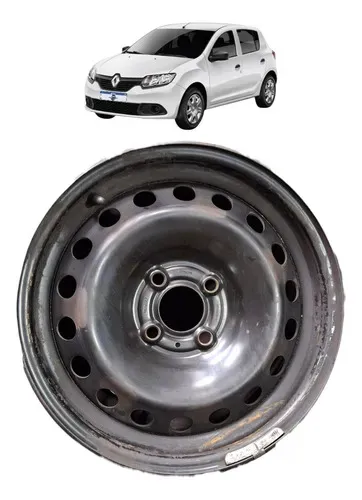 Roda Aro 15 Renault Sandero 1.0 2020 Uzad0 Preto