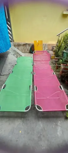 Cadeira De Praia Azul Espreguiçadeira Alumínio