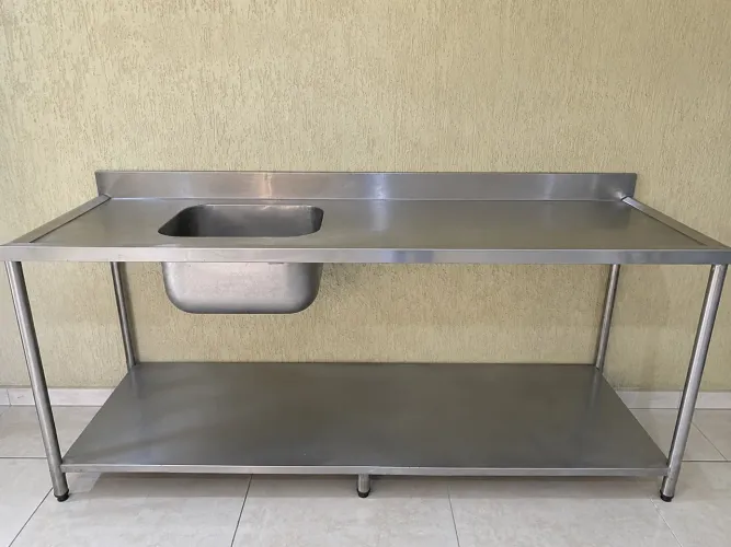 Balcão e Pia industrial Inox