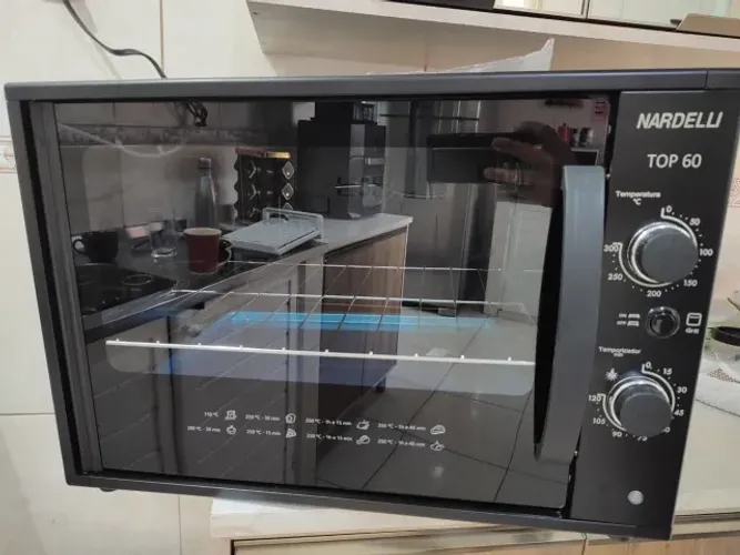 Forno Eletrico De Bancada Nardelli Top 60 Black 60 Litros Cor Preto