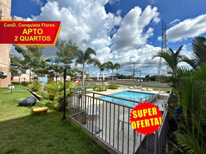 Conquista Flores - Apartamento 41,3m² com 2 Quartos com 1 Vaga no Lago Azul