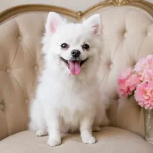 Spitz Pequena 1 ano e 2 meses no cio
