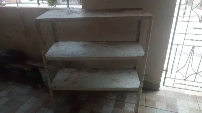 Prateleira de aço 95cm de comprimento e 40 de largura 3 partes