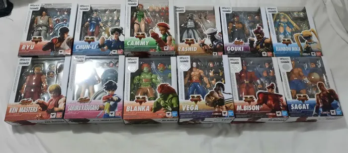 Coleção Street Fighter SH Figuarts Bandai