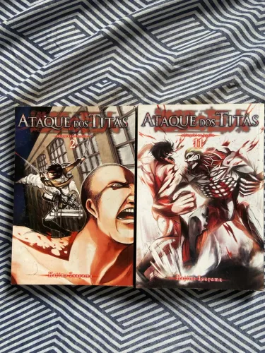 Lote de mangá Ataque dos Titãs: Shingeki no kyojin o volume 2 ei volume 11