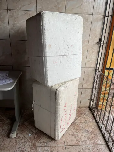Caixa térmica de Isopor 120 Litros