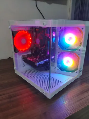 PC Gamer Aquário Branco - Intel Core i5 / 8GB RAM DDR4 / SSD Kingston / Placa de Vídeo