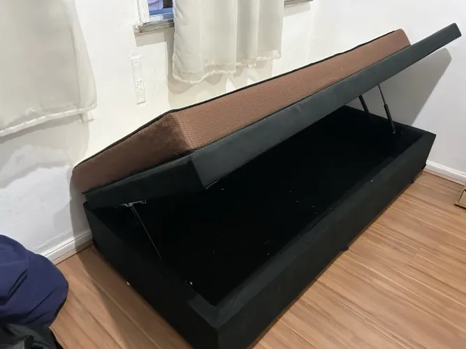 Cama baú de solteiro