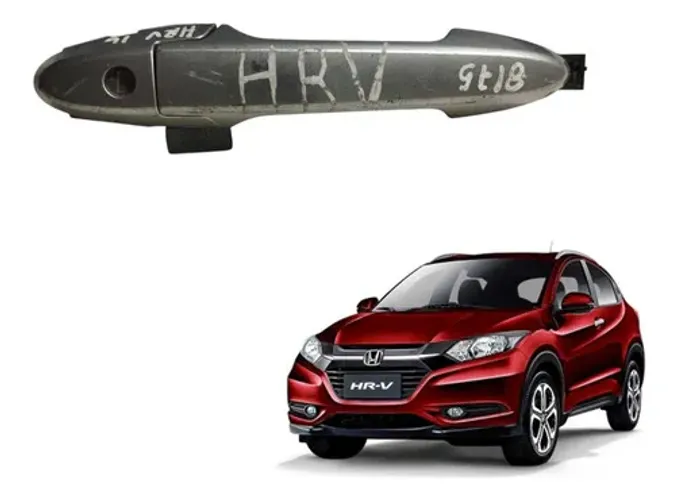 Maçaneta Externa Porta Dianteira Direita Honda Hr-v 16 A 19 Vermelho Dianteira