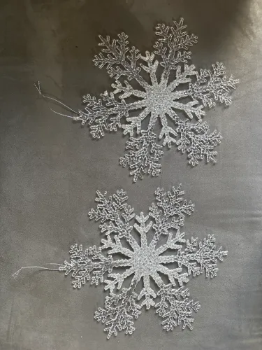 Enfeite de árvore de Natal flocos de neve