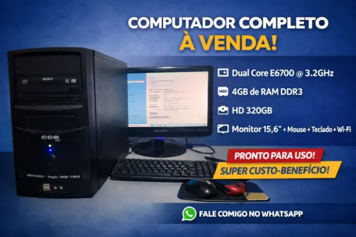 COMPUTADOR COMPLETO - PRONTO PARA USO!