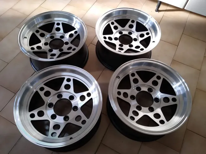 Rodas D20 Bonanza camper C10 GM aro 16 rodão binno alloy Orion Mangels