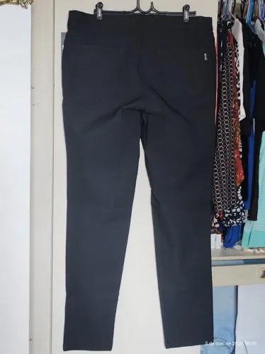 calça plus size jeans preta tamanho 52