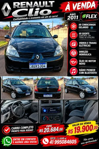Renault Clio Hi-flex 1.0 16V 5P 2011
