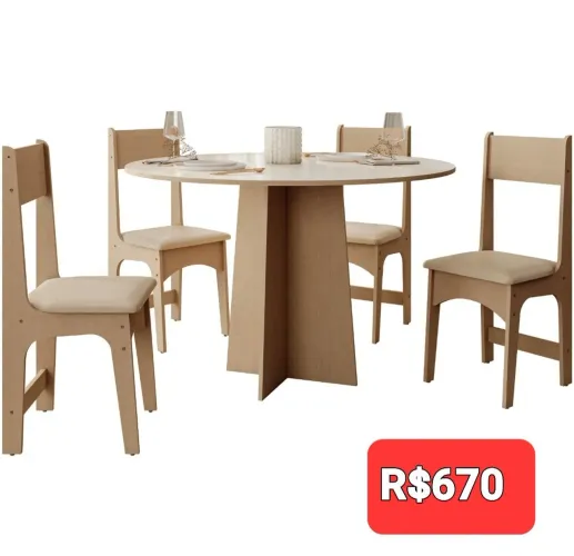 CONJUNTO DE MESAS COM 4 CADEIRAS NOVAS DE FABRICA MESMO MODELO DA FOTO 