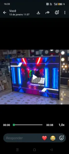 Painel de LED P4 Completo - 2,00m x 2,50m (Com Controladora Led Display Player)