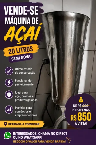 Máquina de açaí 
