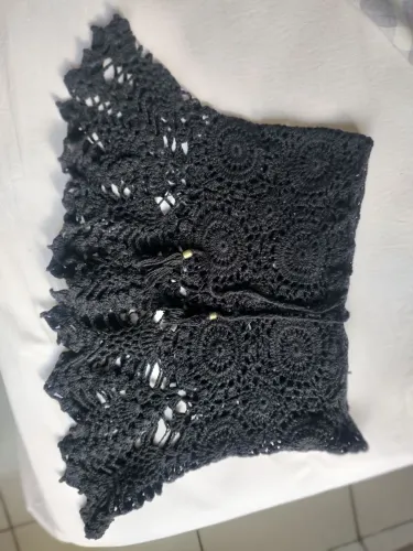 Saia preta crochê ?