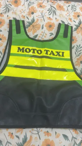 Colete Moto Táxi Profissional Refletivo.