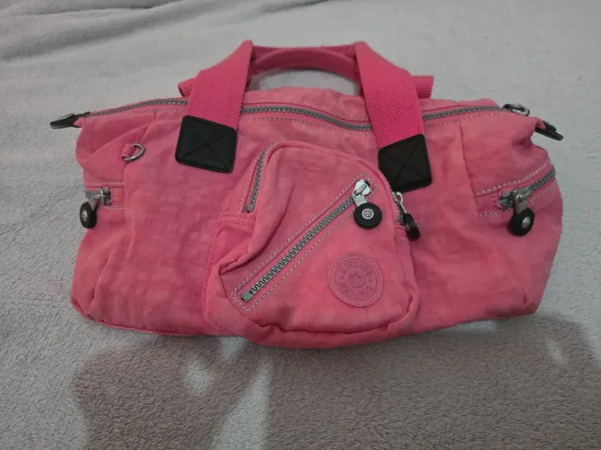 Bolsa kipling baguete Rosa original